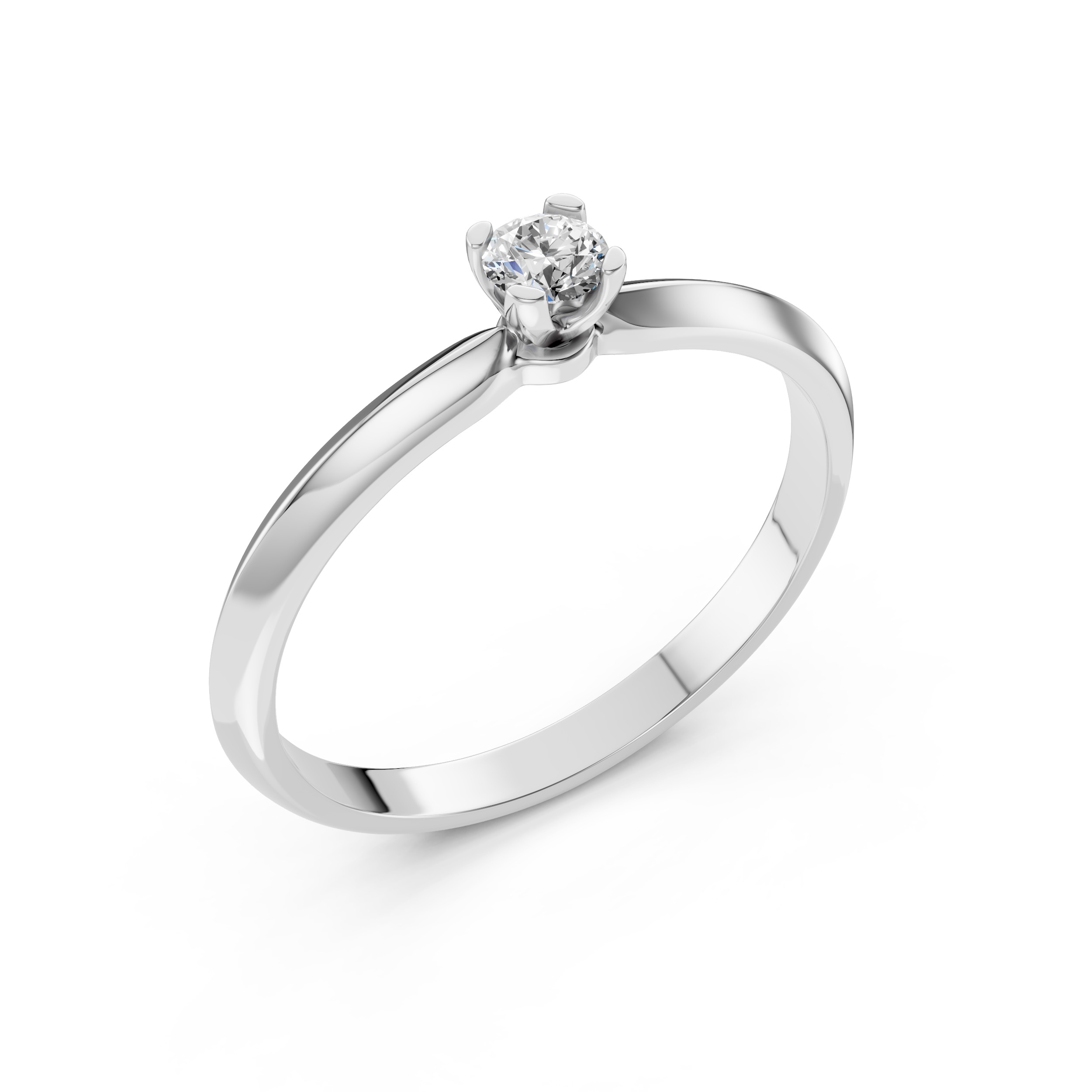 Каблучка Солітер (4) 0.20ct