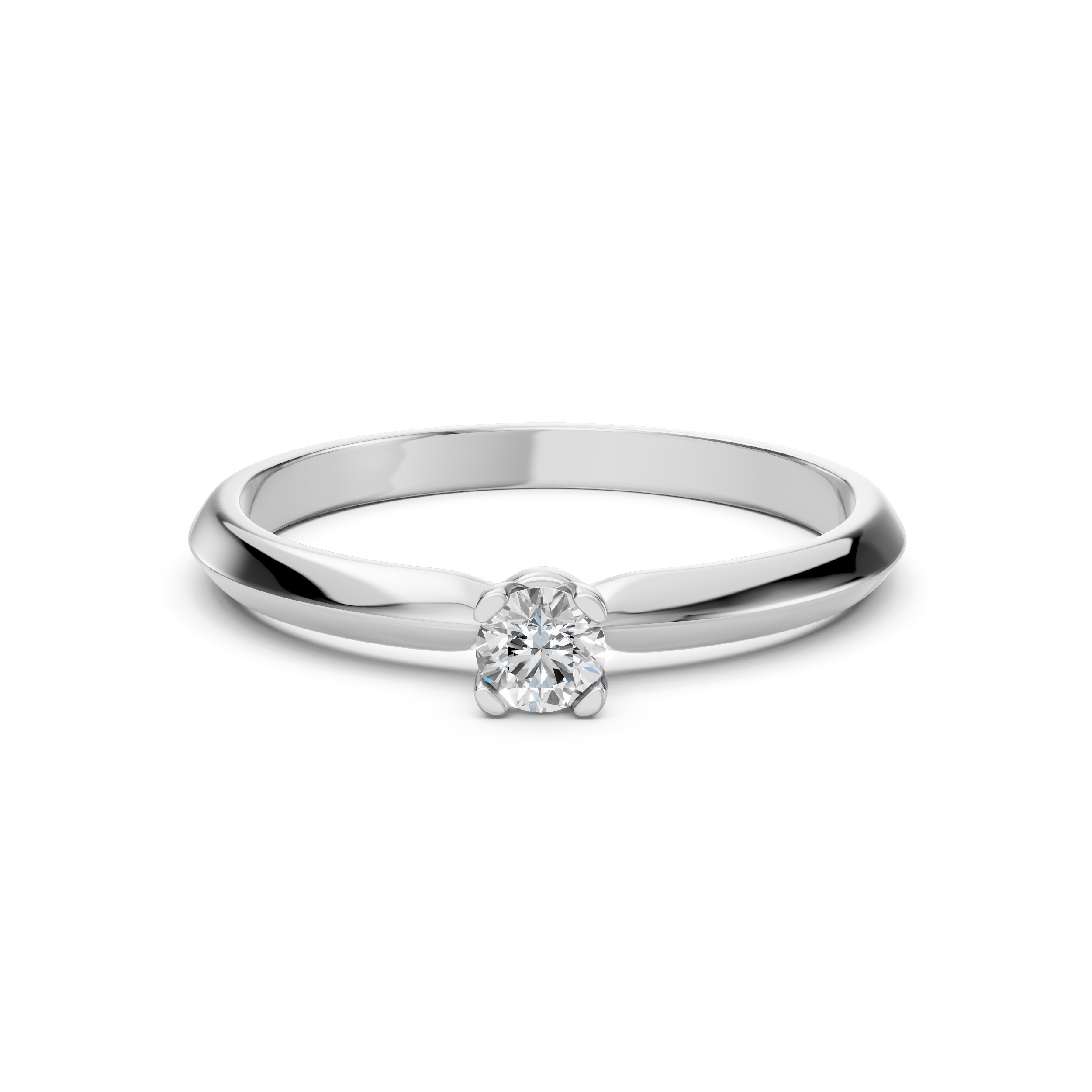 Каблучка Солітер (4) 0.20ct — фото 3
