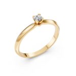 Каблучка Солітер (4) 0.20ct — фото 4