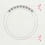 Каблучка Вічність 0.18ct — фото 11