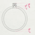 Каблучка Солітер (4) 0.10ct — фото 11