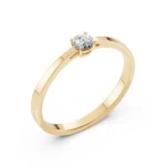Каблучка Солітер 0.20ct — фото 4