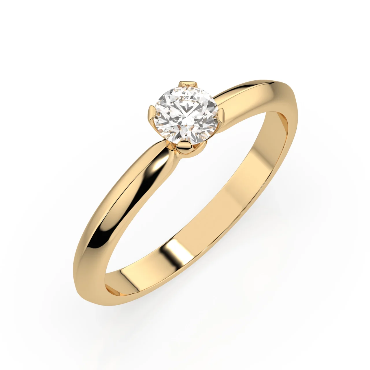Каблучка Солітер (4) 0.30ct — фото 4
