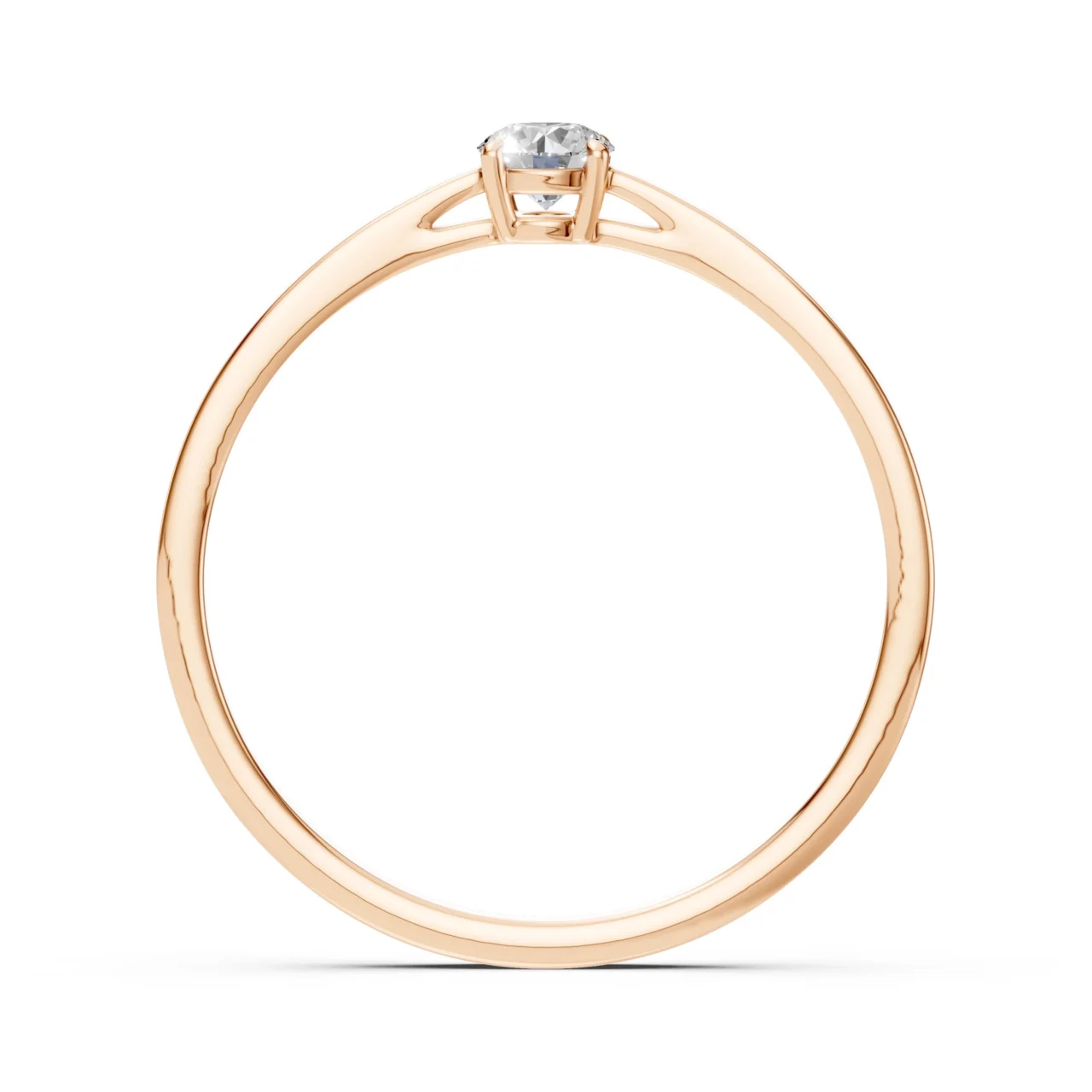 Каблучка Солітер 0.20ct — фото 8