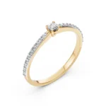 Каблучка Солітер Вічність 0.26ct — фото 4