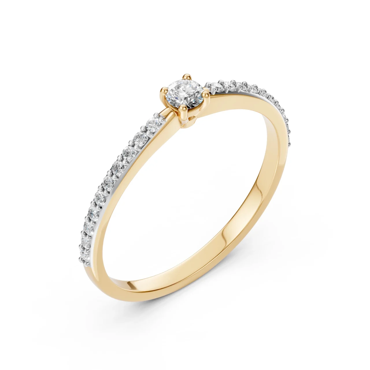 Каблучка Солітер Вічність 0.26ct — фото 4
