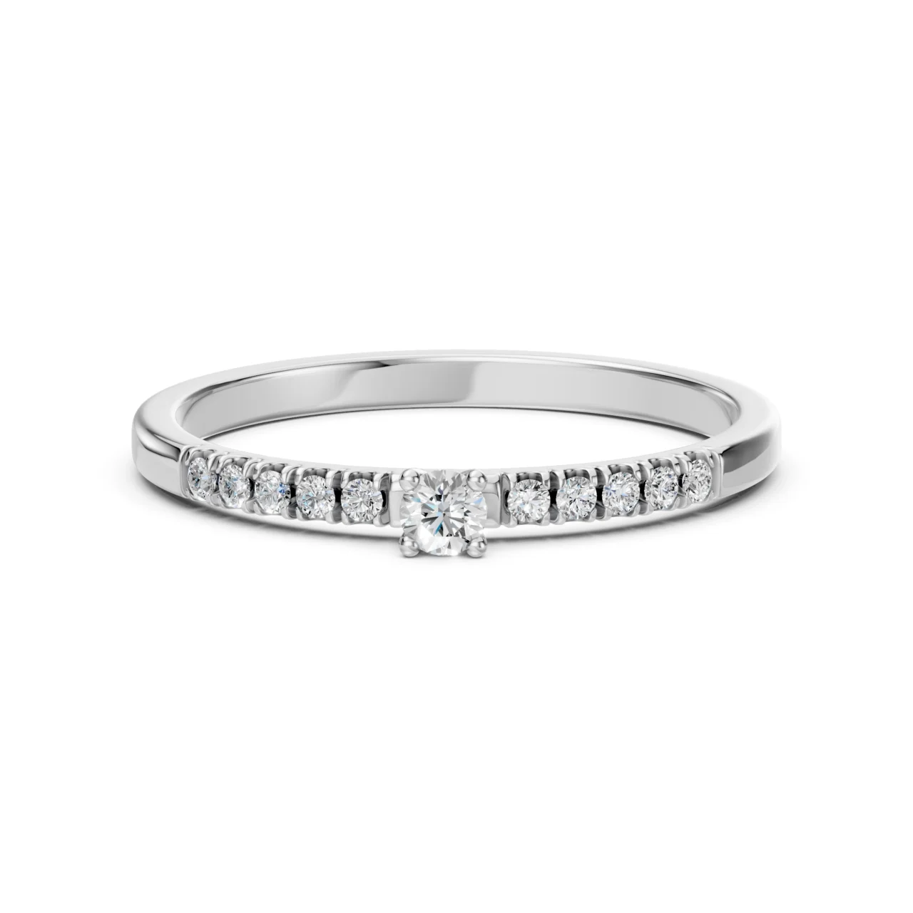 Каблучка Солітер Вічність 0.17ct — фото 3