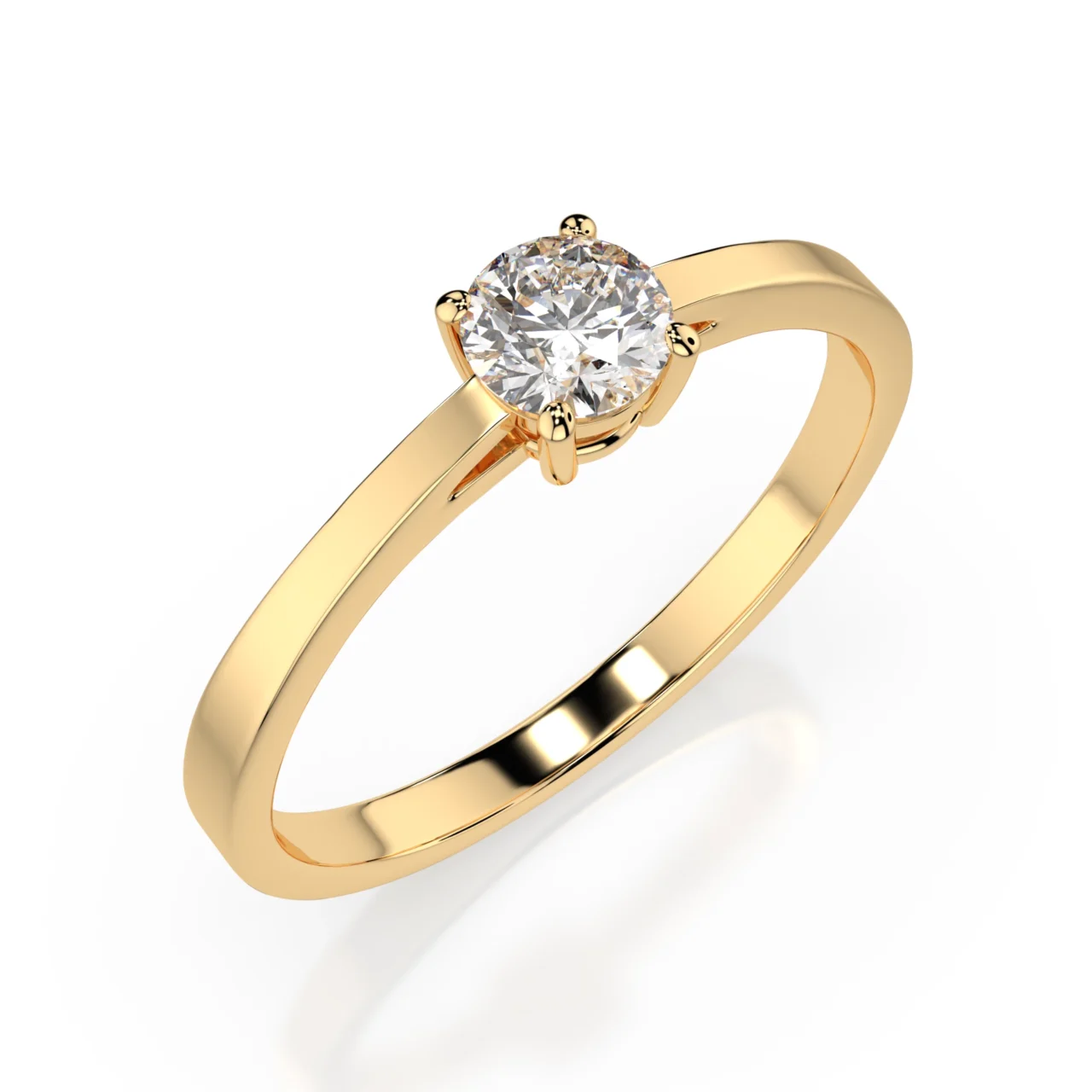 Каблучка Солітер 0.25ct — фото 4