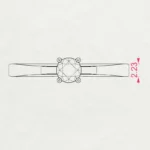 Каблучка Солітер 0.25ct — фото 10