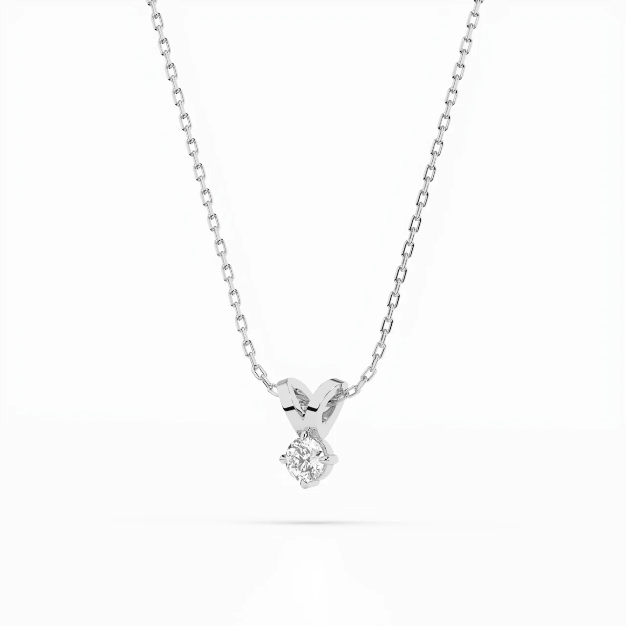 Кольє Солітер 0.20ct — фото 2