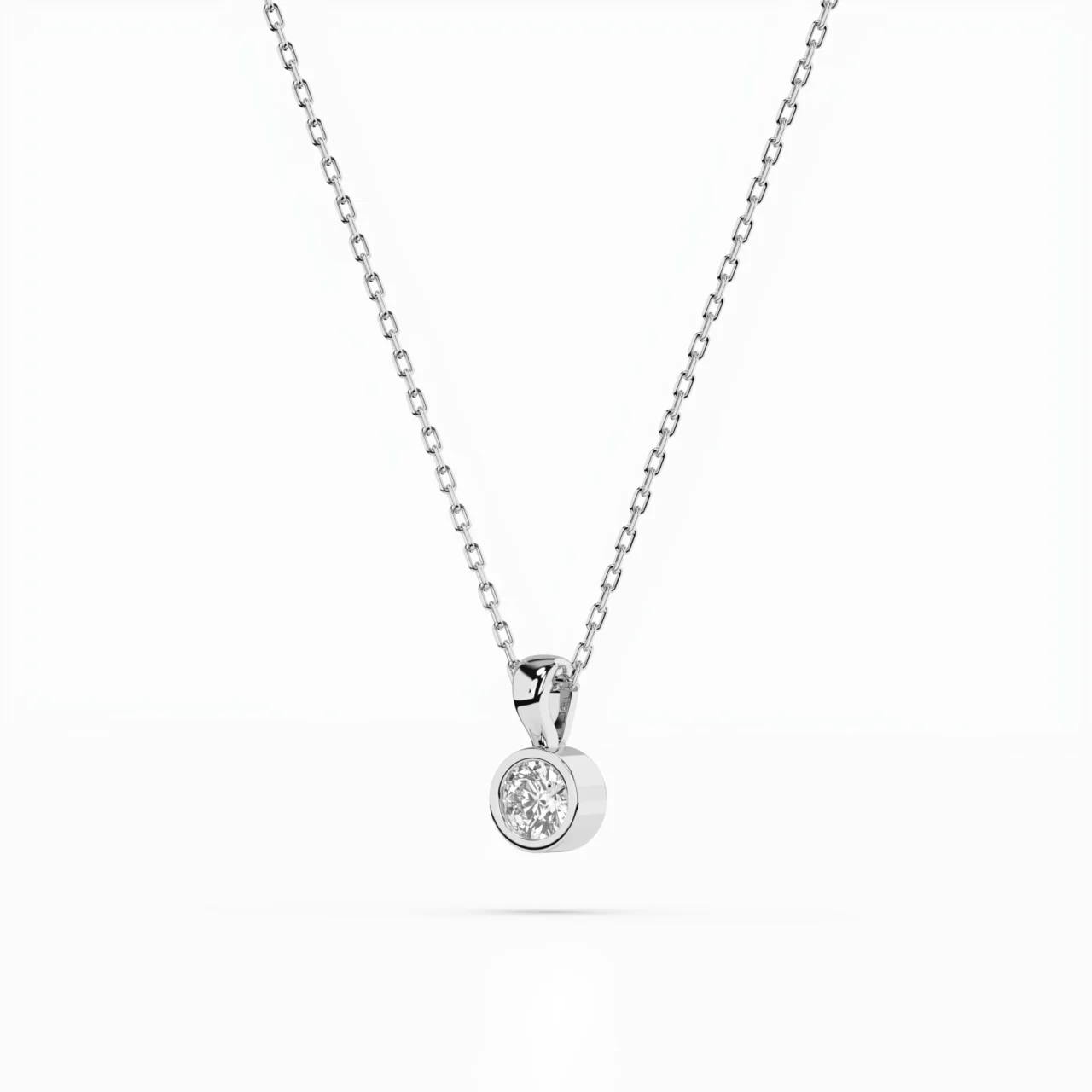 Кольє Солітер 0.10ct — фото 2