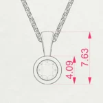 Кольє Солітер 0.10ct — фото 10