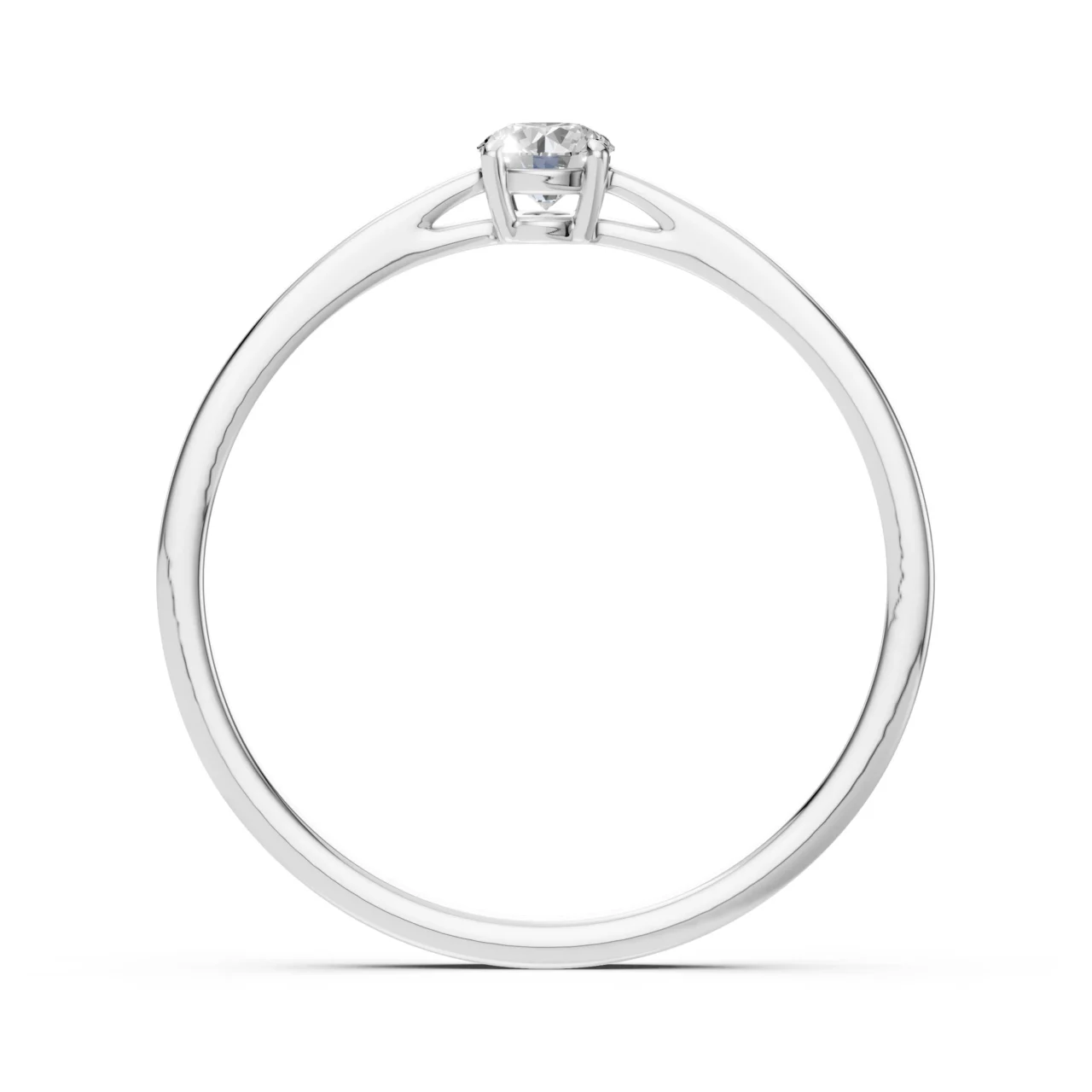 Каблучка Солітер 0.15ct — фото 2