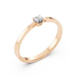 Каблучка Солітер 0.15ct — фото 7