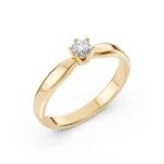 Каблучка Солітер (6) 0.15ct — фото 4
