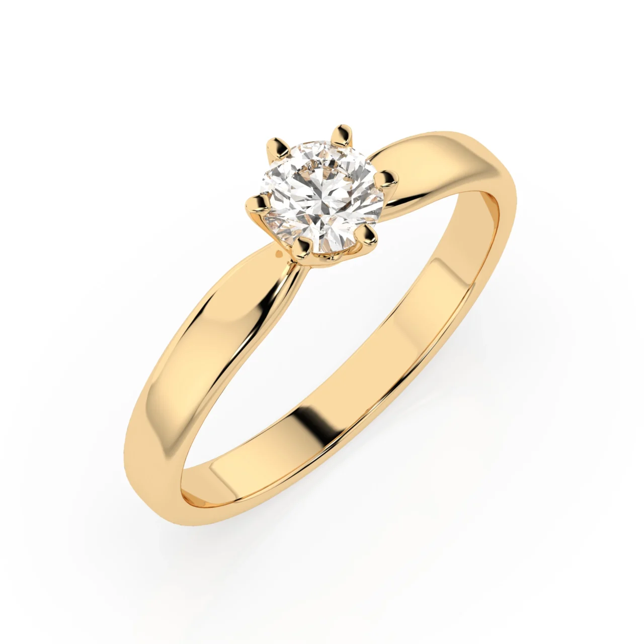Каблучка Солітер (6) 0.25ct — фото 4