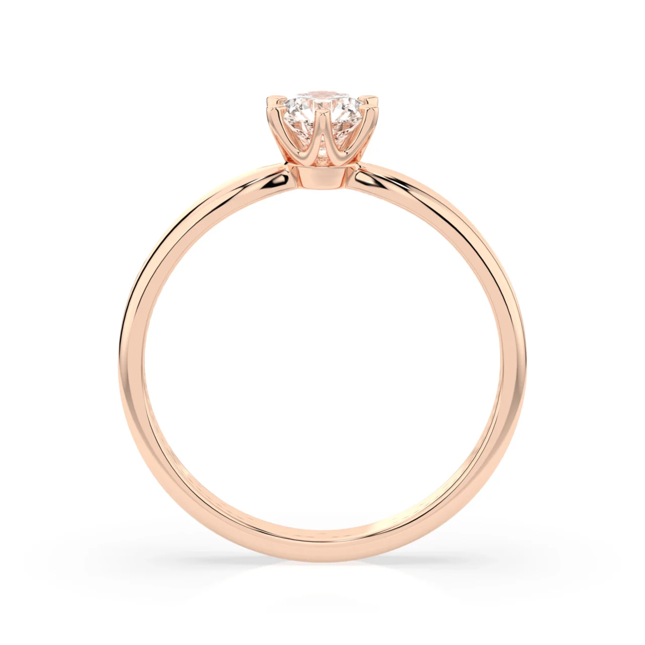Каблучка Солітер (6) 0.25ct — фото 8