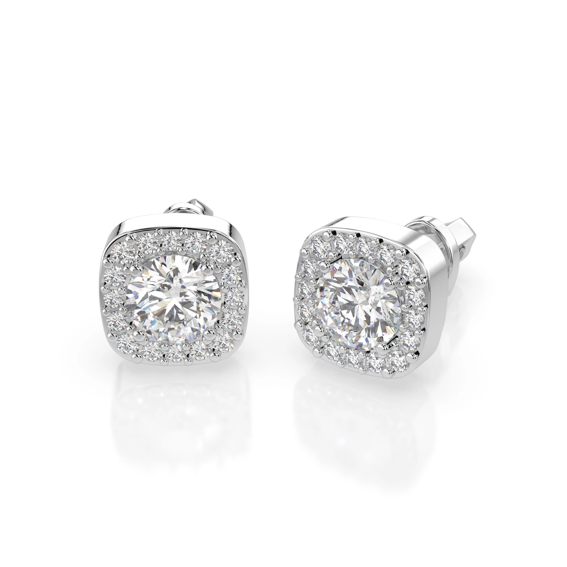 Сережки з діамантами 1ct