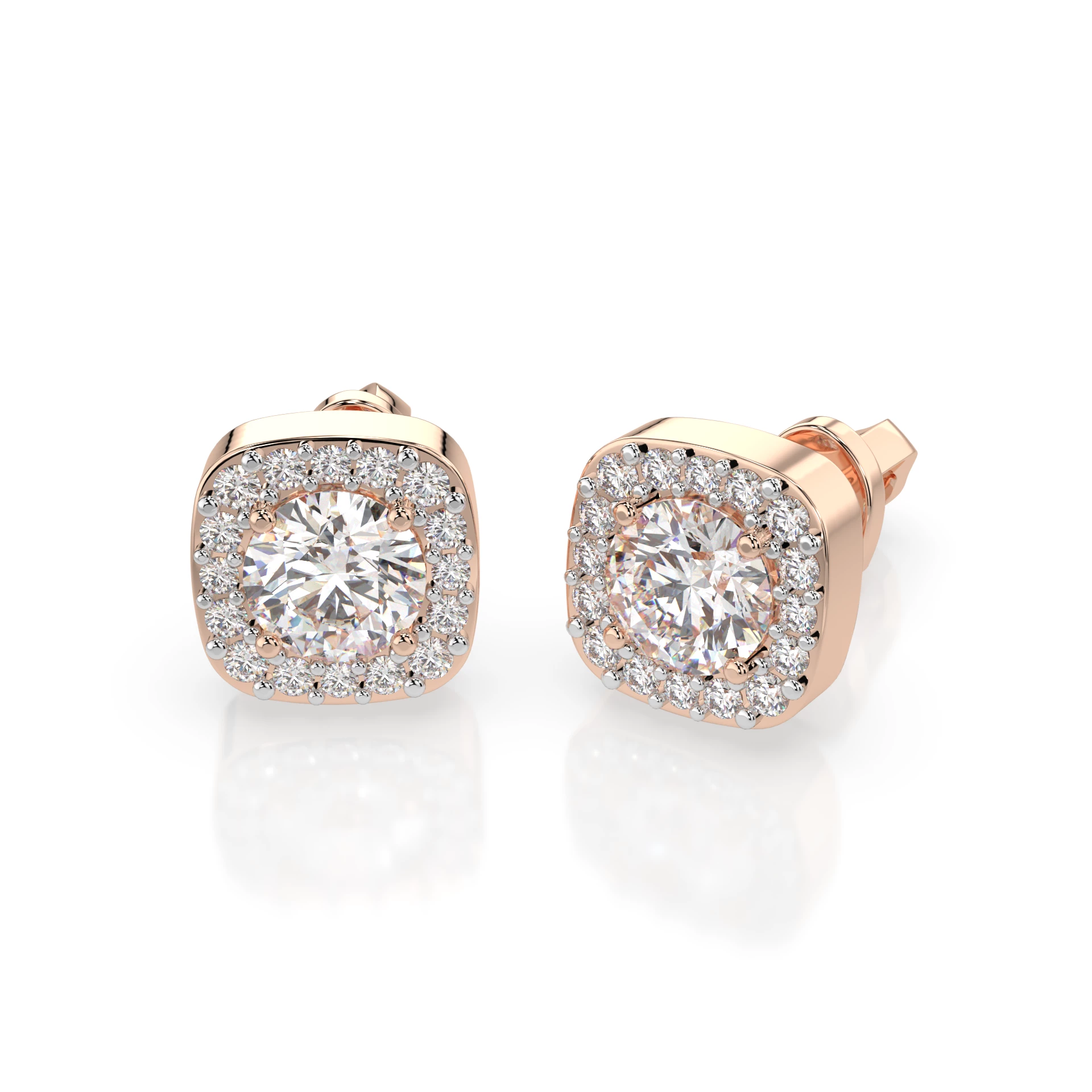 Сережки з діамантами 1.25ct — фото 4