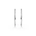 Сережки коло з діамантами 0.38ct