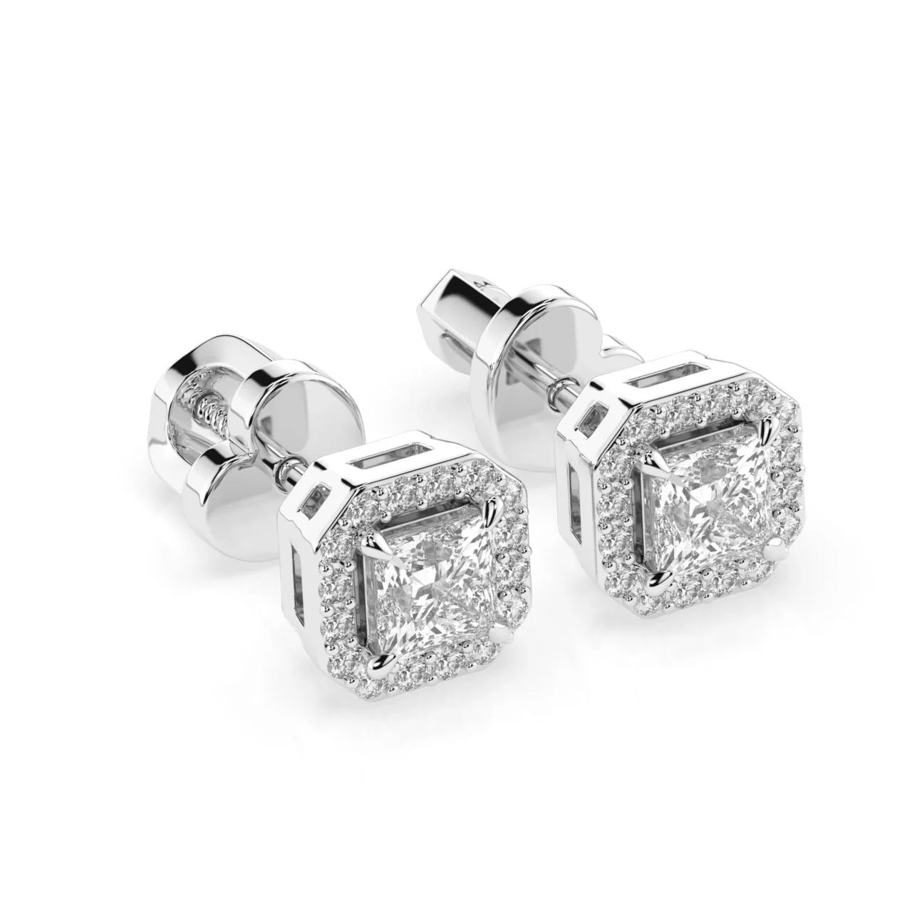 Сережки з діамантами 0.5ct — фото 2