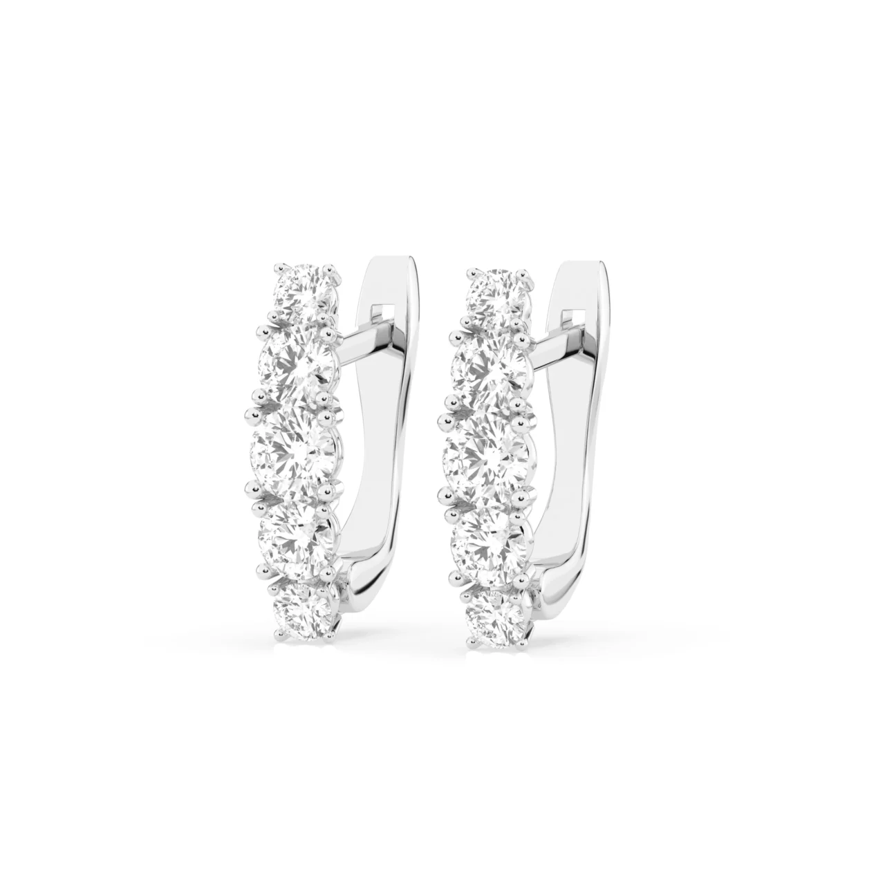 Сережки з діамантами 0.85ct — фото 3