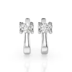 Сережки на англійській застібці діамантами 0.5ct