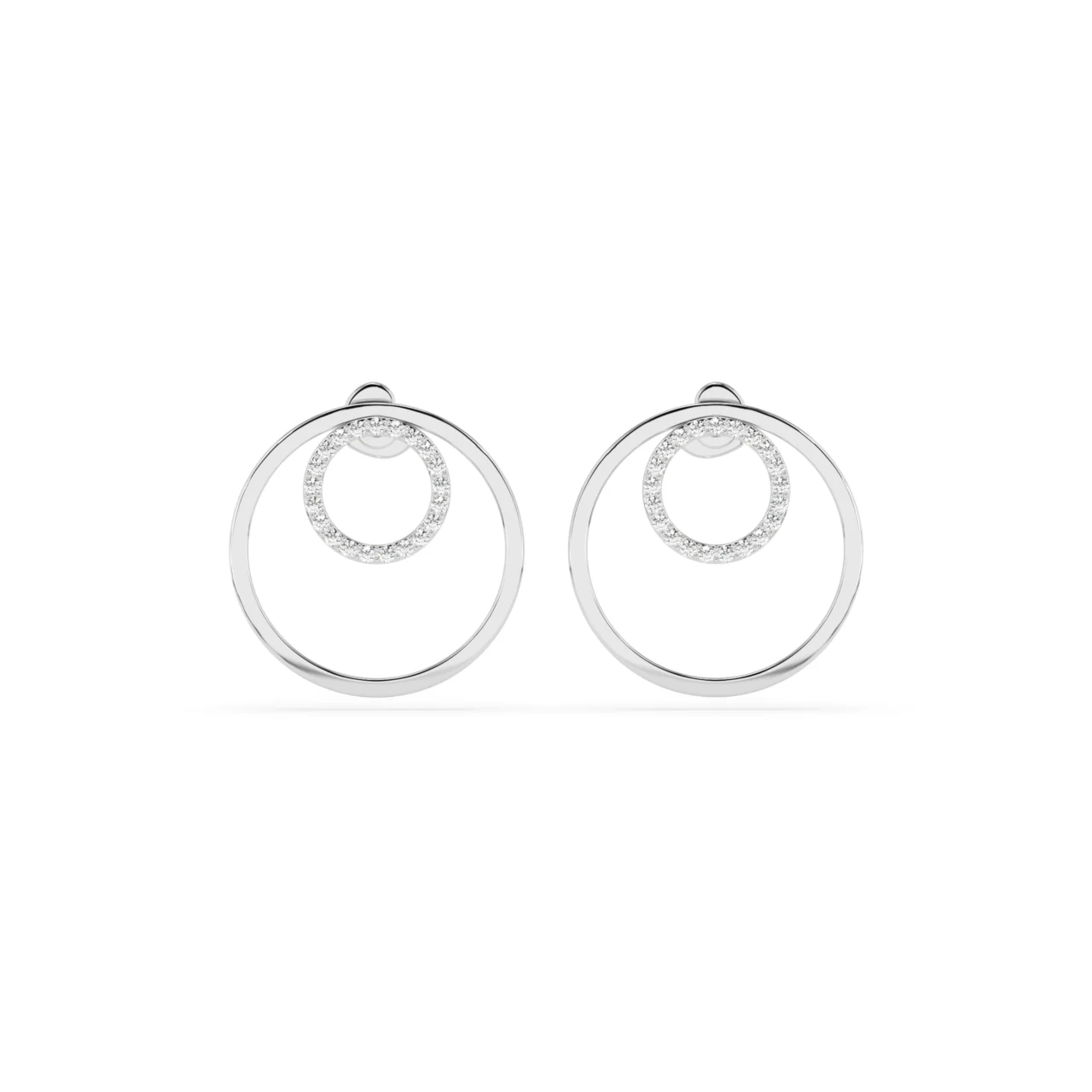 Сережки кільця з діамантами 0.25ct