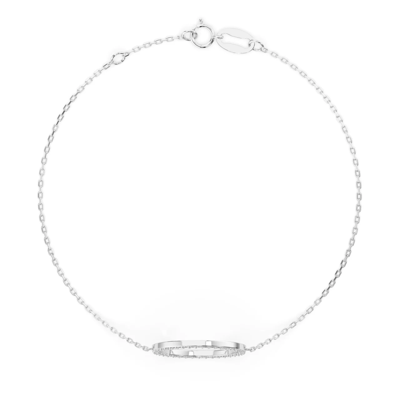 Браслет золотий з діамантами 0.21ct — фото 2