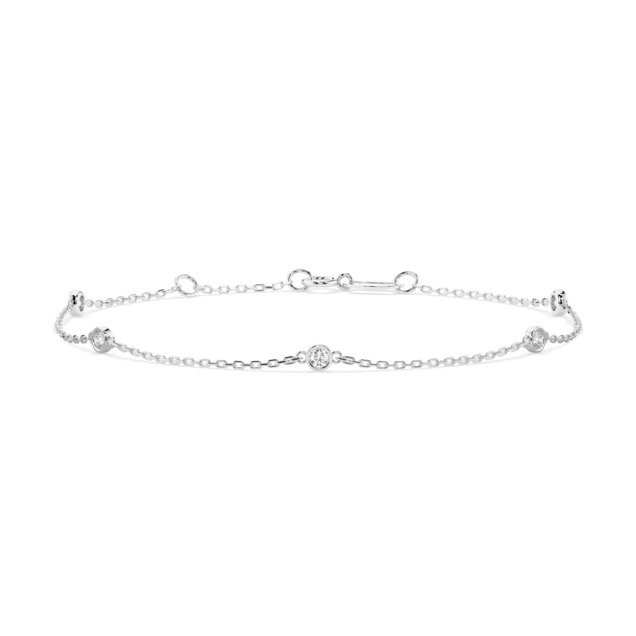 Браслет золотий з діамантами 0.14ct