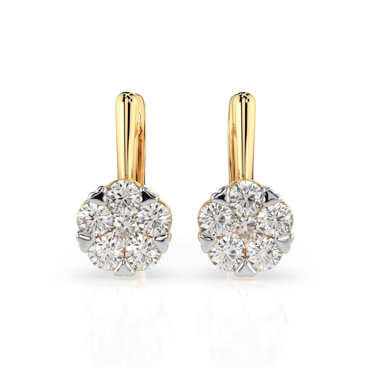 Сережки з діамантами 1.17ct — фото 4