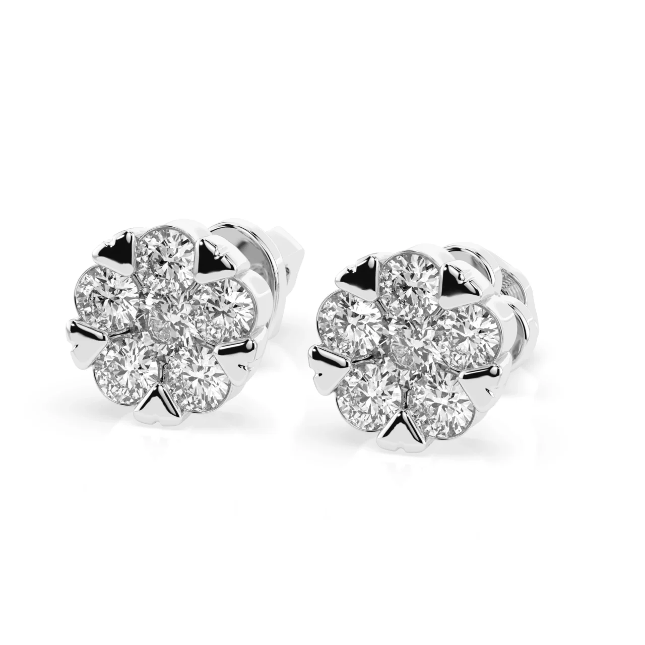 Сережки з діамантами 1.17ct — фото 3