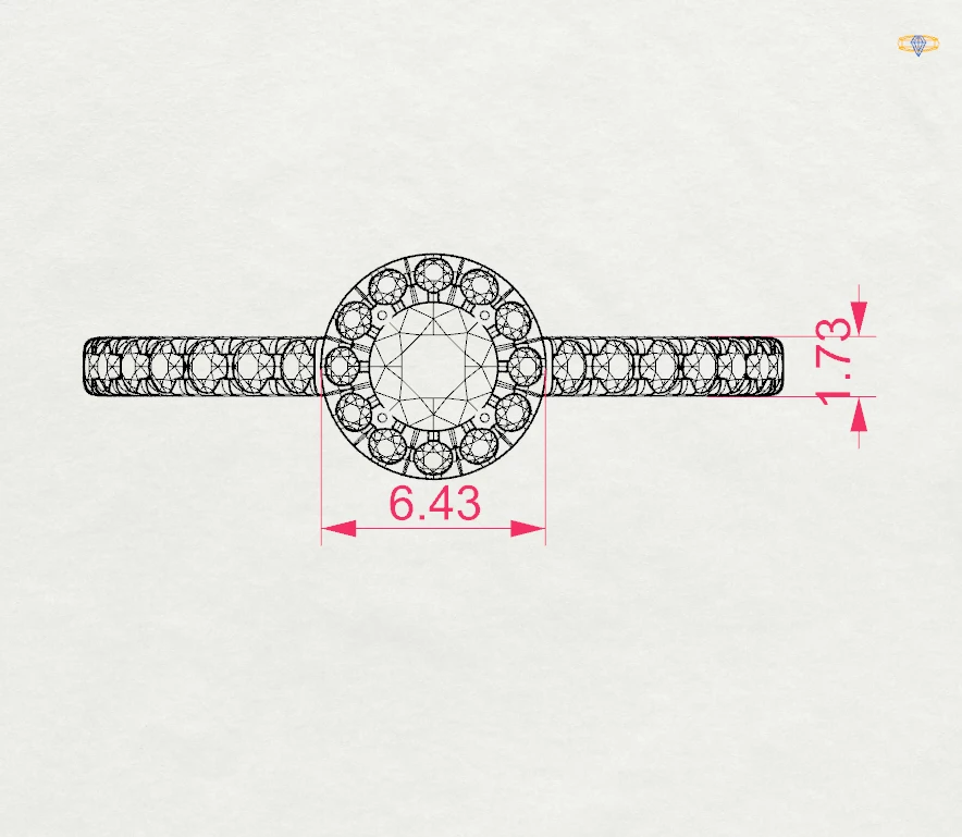 Каблучка Солітер Вічність 0.2 ct 9 Каблучка Солітер Вічність 0.2 ct — фото 9