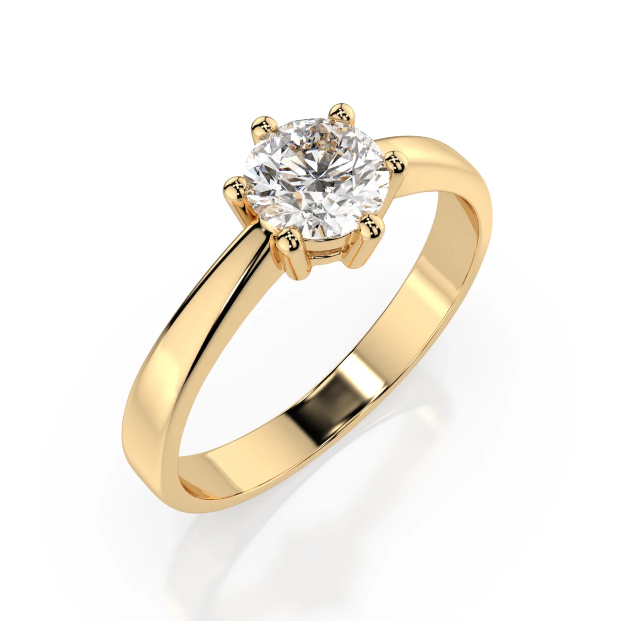 Каблучка Солітер 0.4 ct — фото 3