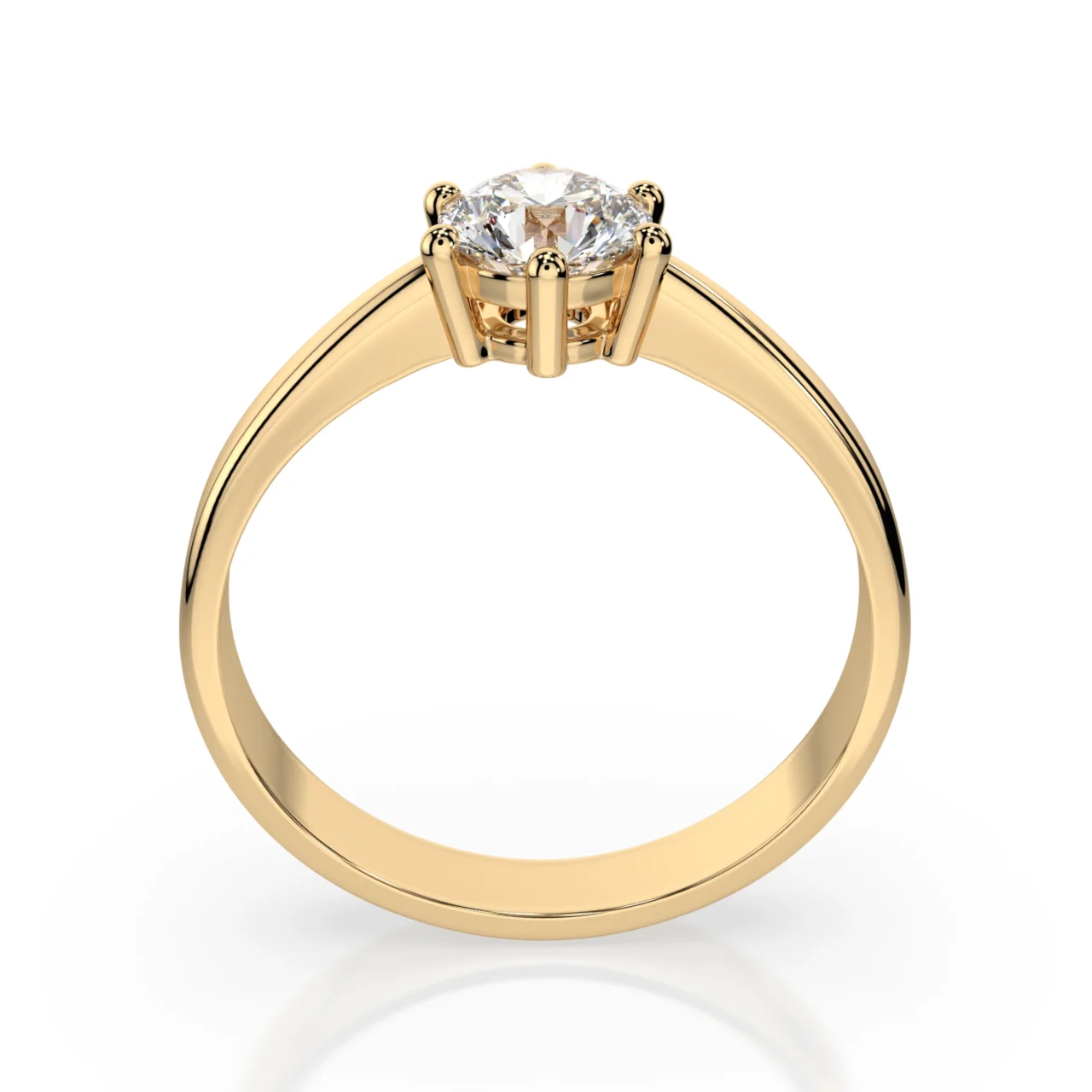 Каблучка Солітер 0.4 ct — фото 4