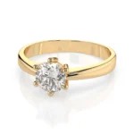 Каблучка Солітер 0.4 ct — фото 5