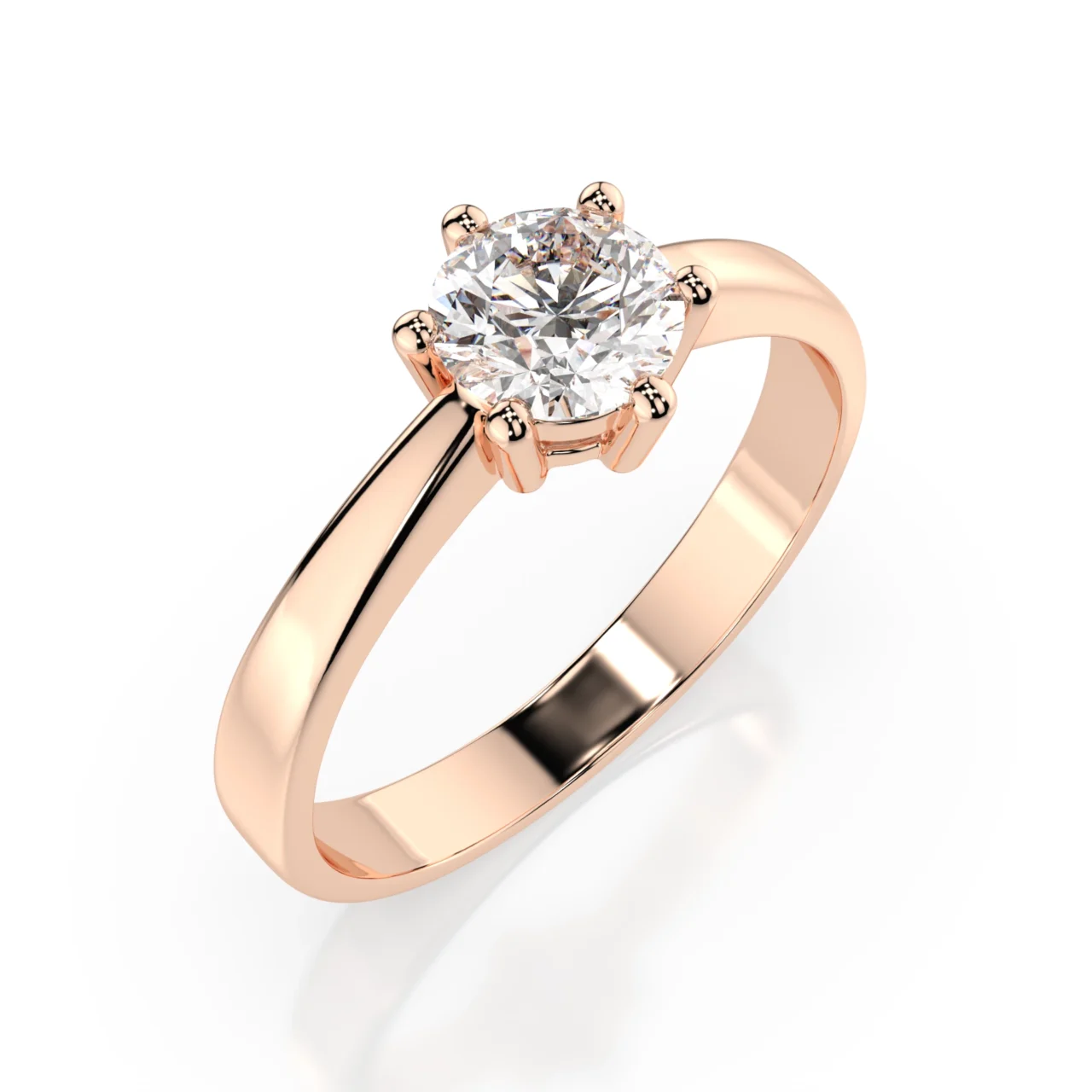 Каблучка Солітер 0.4 ct — фото 6