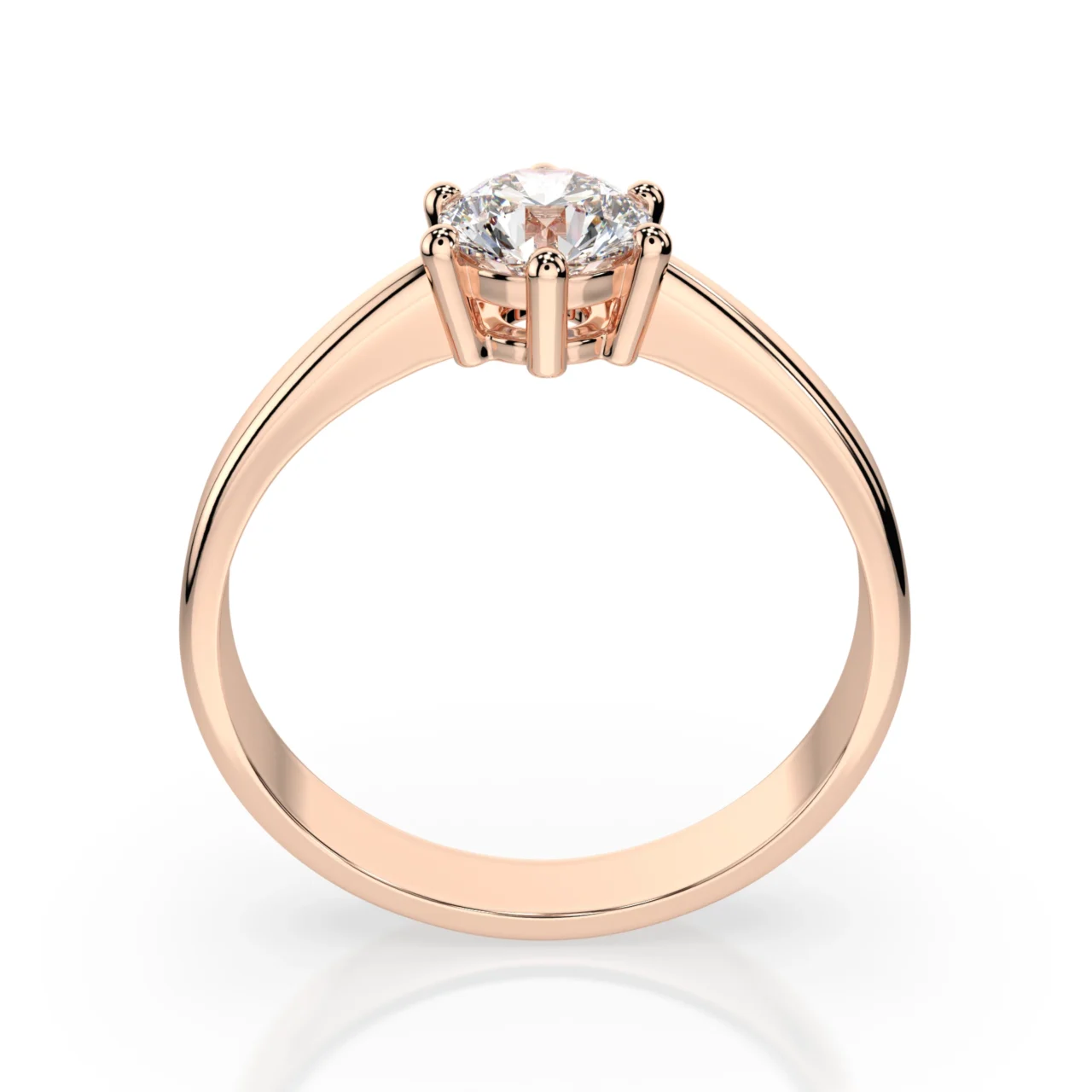 Каблучка Солітер 0.4 ct — фото 7