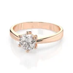 Каблучка Солітер 0.4 ct — фото 8