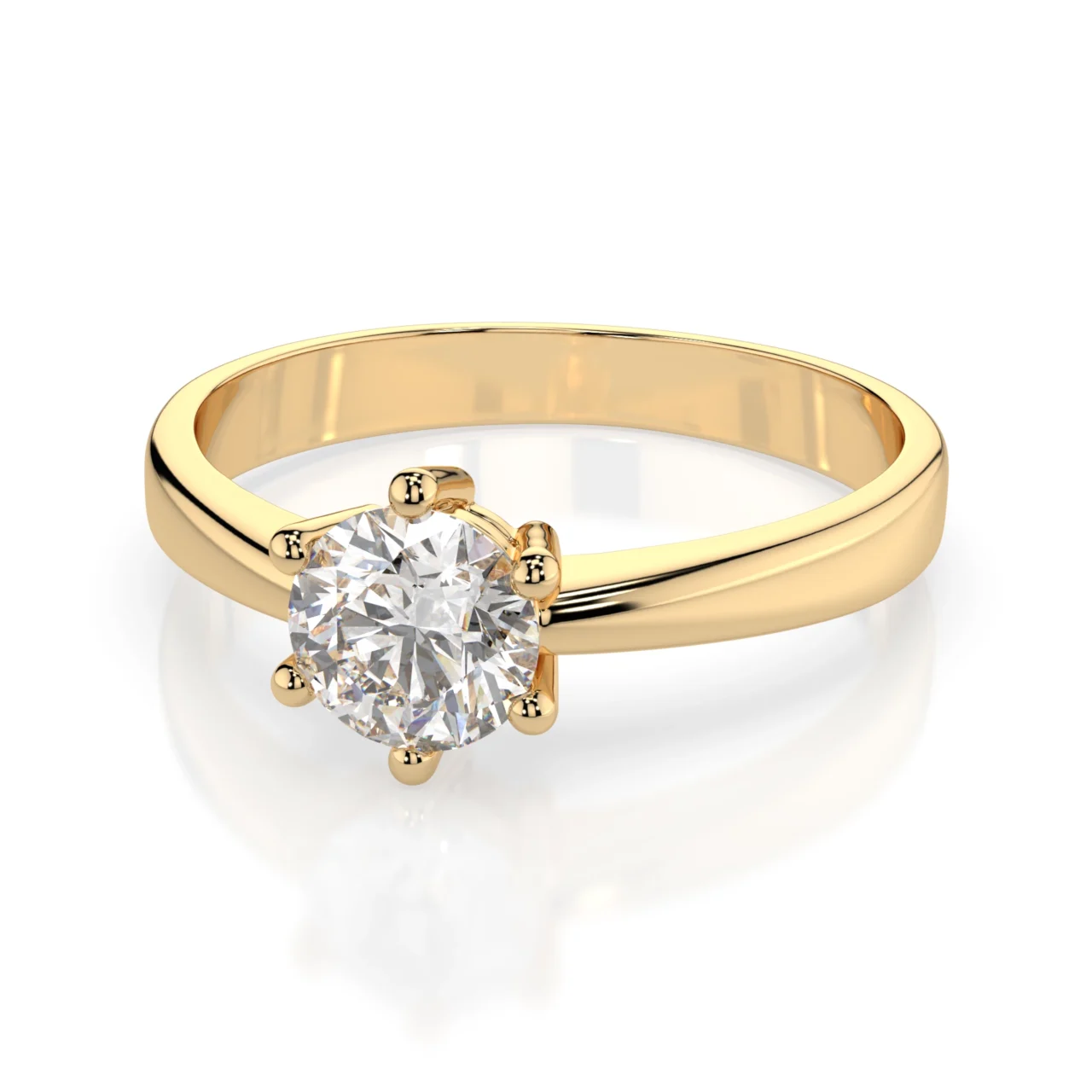 Каблучка Солітер 0.5 ct — фото 5