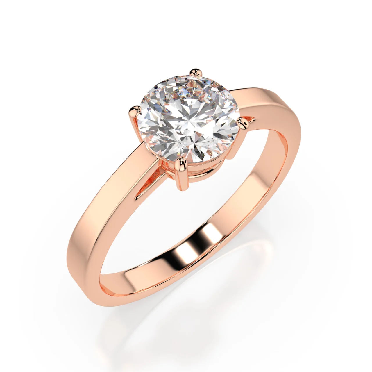 Каблучка Солітер 0.7 ct — фото 6