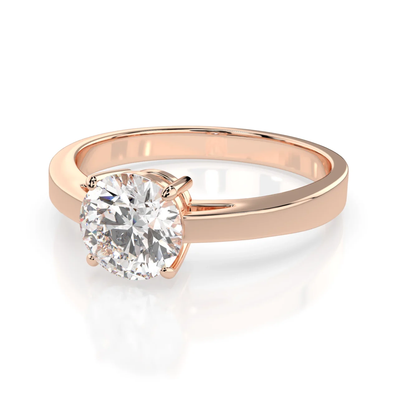 Каблучка Солітер 0.7 ct — фото 8