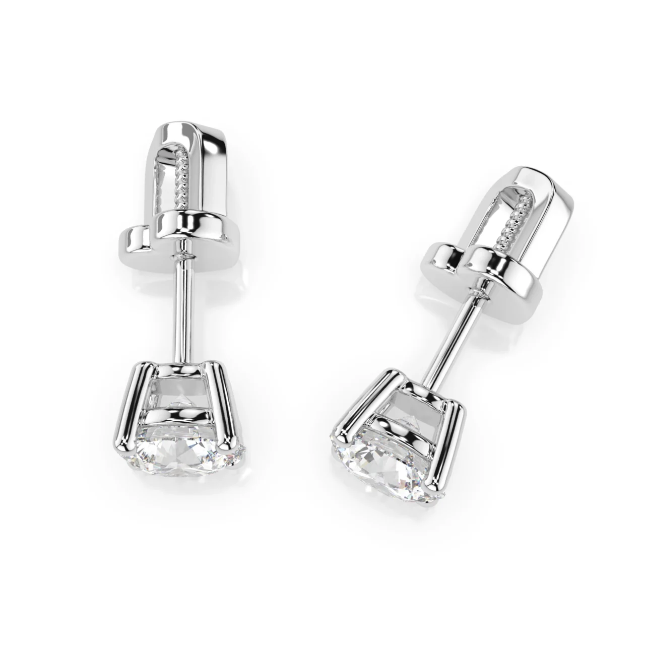 Сережки Солітер 1.0 ct 1 Сережки Солітер 1.0 ct