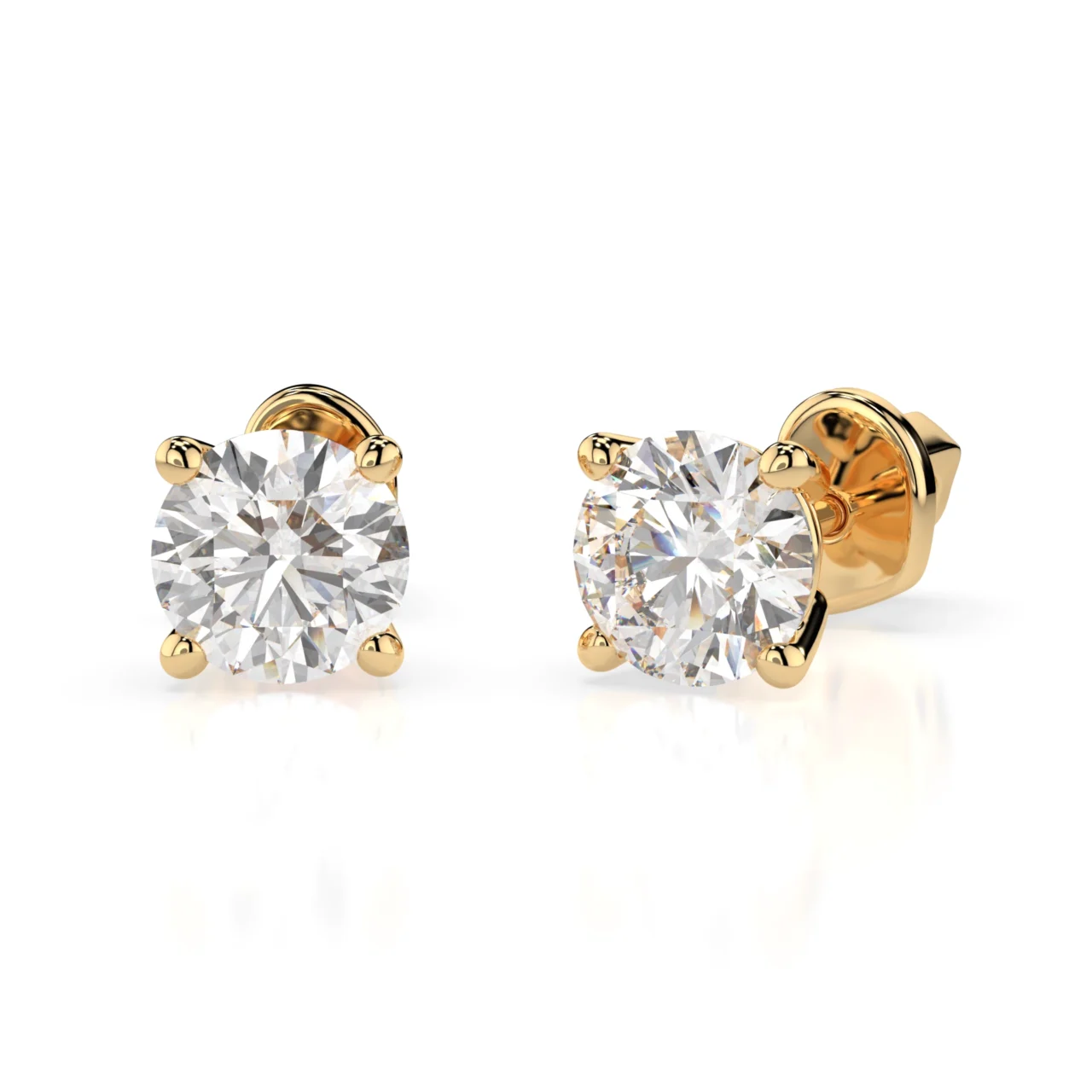 Сережки Солітер 1.0 ct 2 Сережки Солітер 1.0 ct — фото 2