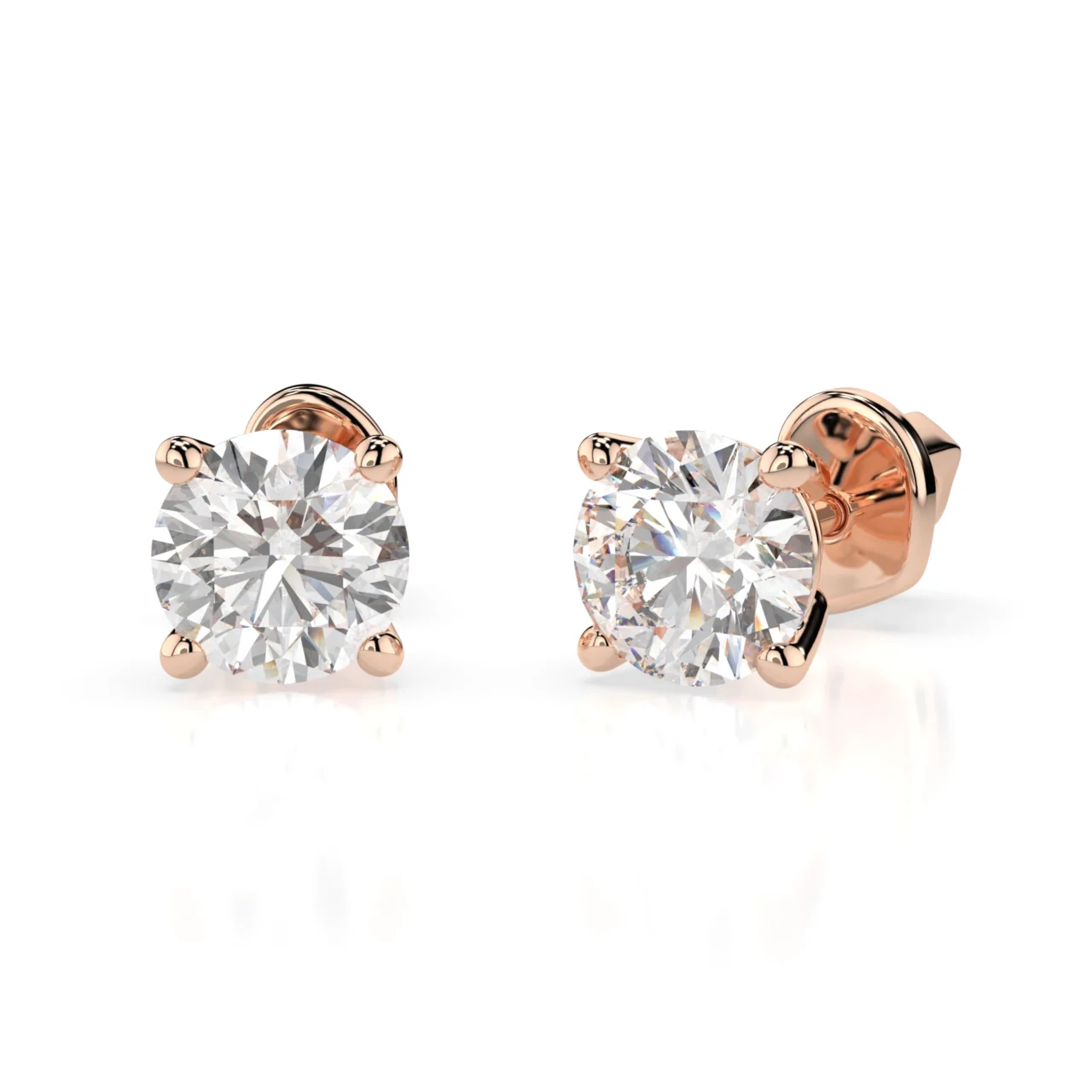Сережки Солітер 1.0 ct 4 Сережки Солітер 1.0 ct — фото 4