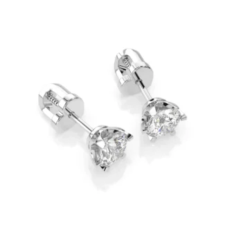 Сережки Солітер 0.6 ct