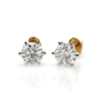 Сережки Солітер 0.6 ct — фото 3