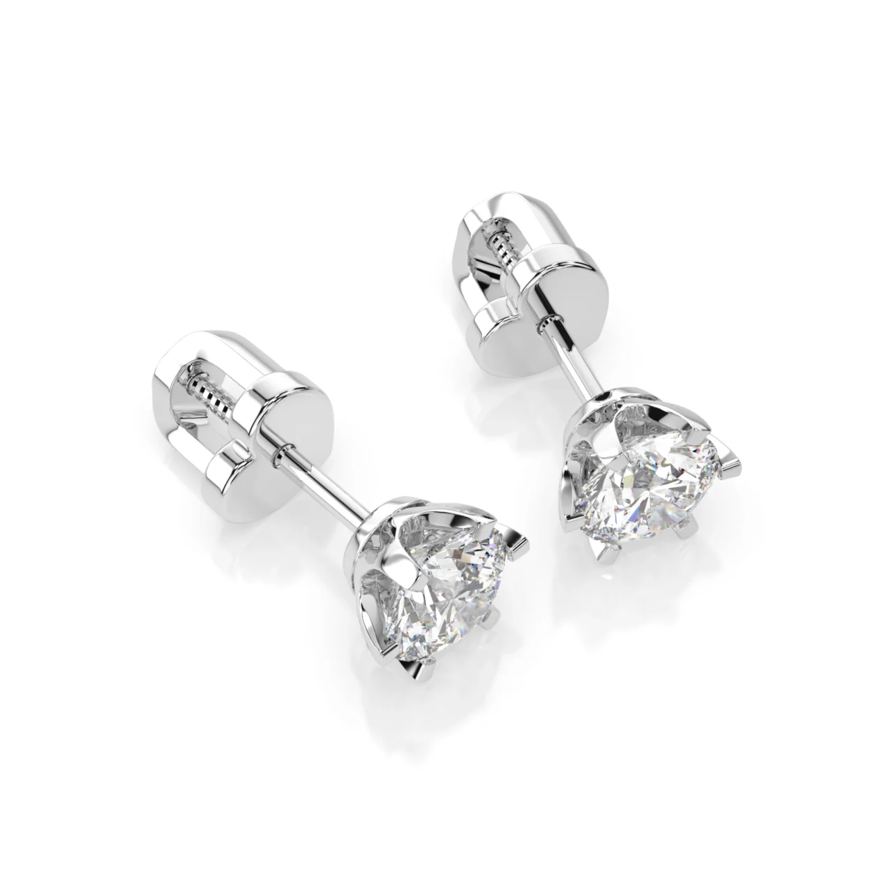 Сережки Солітер 1.0 ct 1 Сережки Солітер 1.0 ct