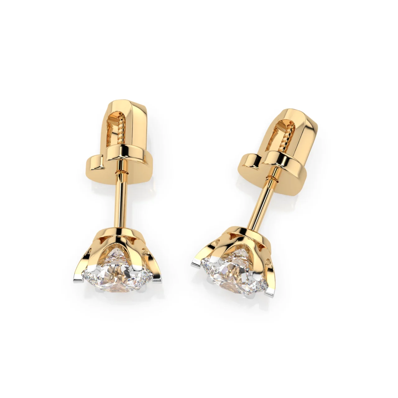 Сережки Солітер 1.4 ct — фото 5