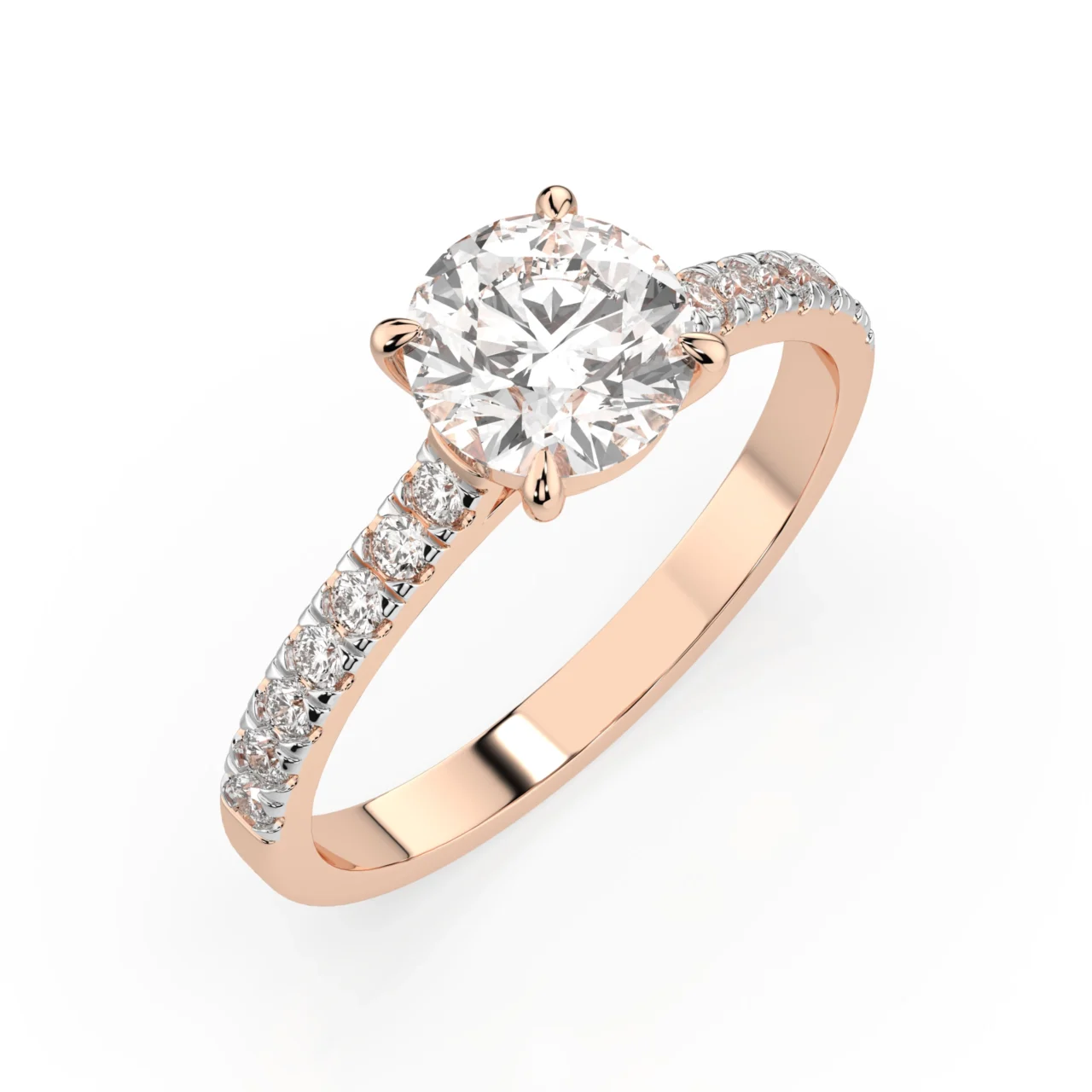Каблучка Солітер Вічність 0.7 ct — фото 6